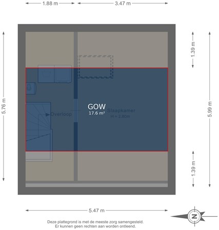 Floorplan - Van Pallandtvliet 21, 2992 WR Barendrecht